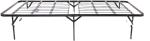 Modern Apartment Bedroom Furniture Black Metal Platform Bed Frame with Smart