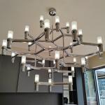Modern Luxury Lustre Metal Lighting Stairs Deco Indoor Living Room Study Crown