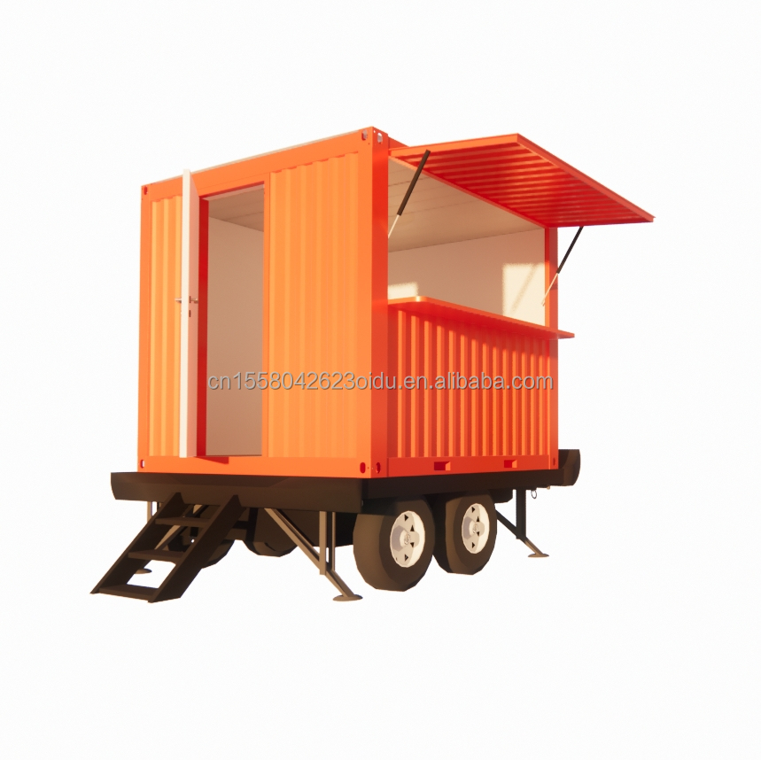 Alluminum Alloy Window Prefab Tiny Modular Homes On Wheels Trailer With Stairs For USA Galvanized Steel Bending 180g