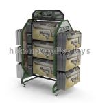Stores Movable Flooring Display Stands Spool Valve Merchandising