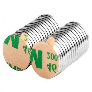 Wholesale GWM - 261 Neodymium Disc Magnet NdFeB Permanent With 3M Glue from china suppliers