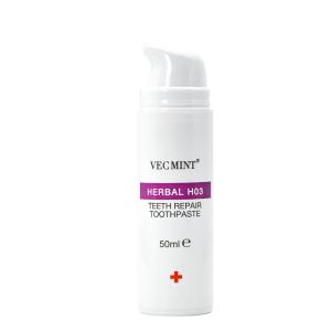 Wholesale Hot Sale VECMINT Herbal H03 Teeth Repair Toothpaste - 50ml, Ideal for Daily Teeth Maintenance from china suppliers