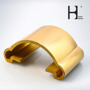Wholesale Luxurious Brass Arm Rail And Golden Design Brass Stair Handrails Brass Extruding Profiles Copper Extrusions Profile ODM from china suppliers