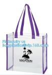beach bikini PVC tote handle plastic packaging bags, travel wash organizer bag