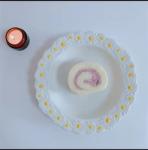 Daisy Underglaze Ceramic Dessert Plates , Faience Ceramic Dinner Set For Salad