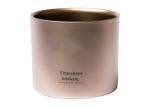 450ml Capacity Double Wall Utdoor Coffee Mugs Pure Titanium Natural Color