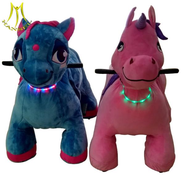 Hansel indoor electric animal scooters made in china and coin operated kiddie