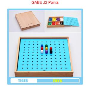 Wholesale pre school professional froebel gifts wooden educational toys froebel GABE J2 Points from china suppliers