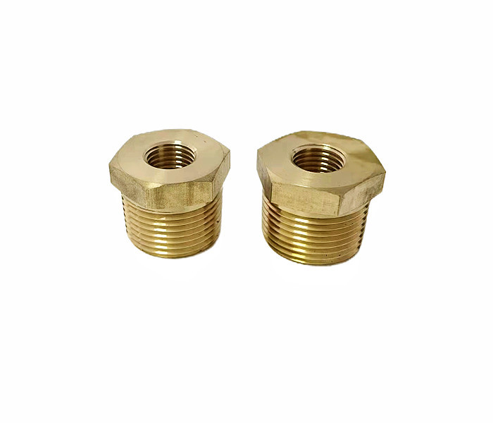 1/2" NPT Male X 1/2" NPT Female Brass Hex Bushing Brass Fitting