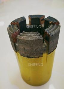 China High Penetration Rate BQ Core Cutting Drill Bits , Wet Core Drill Bits Smooth Interior on sale
