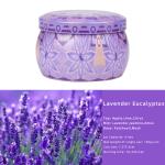 4 Different Fragrance Candle Tin Scented Candle For Customized Festival