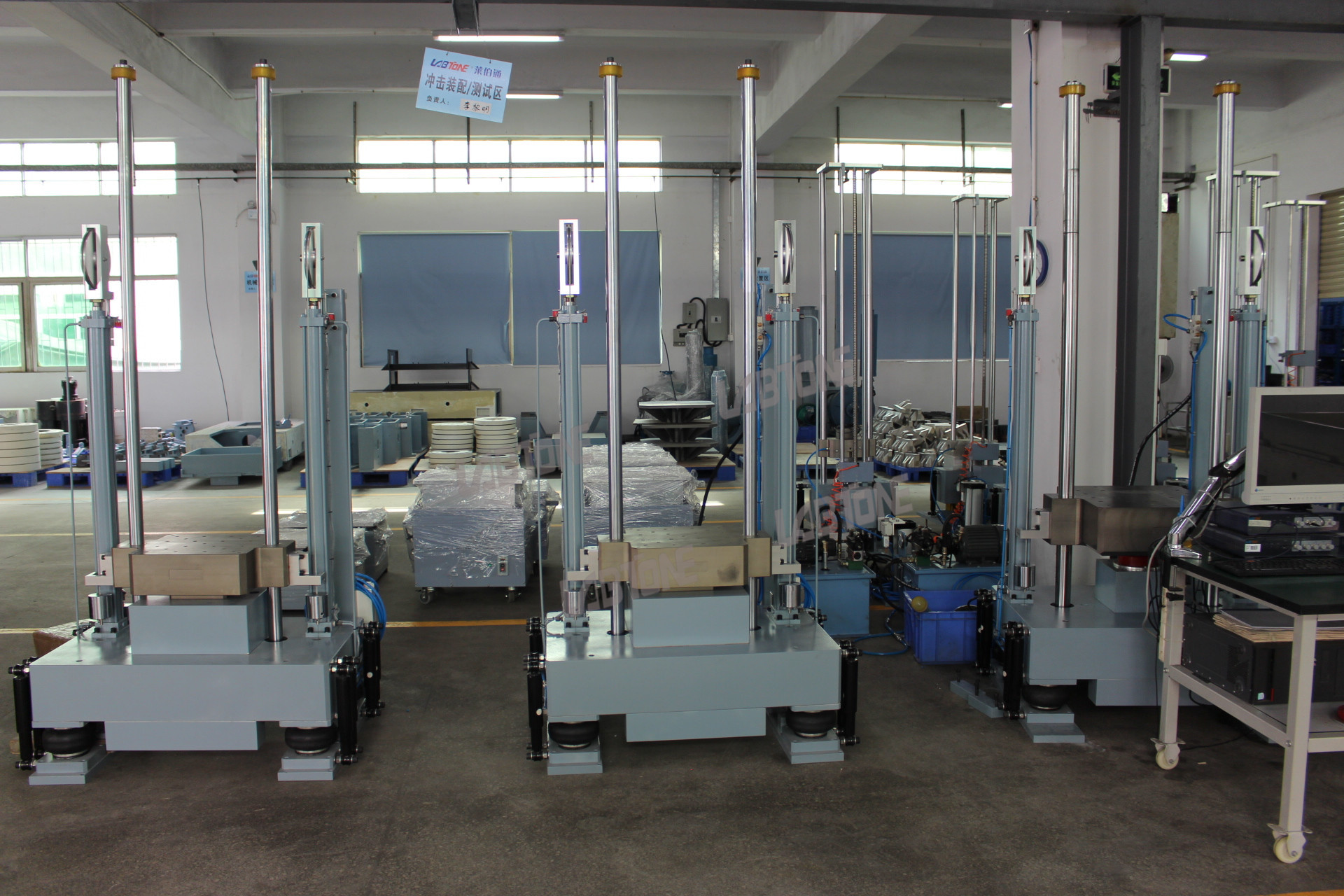 Mechanical Shock Test System Shock Tester For Half Sine Test with IEC ISTA Standard