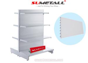 Wholesale Flat Back Panel Gondola Store Shelving / Retail Store Display Fixtures Double Sided from china suppliers