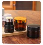 UV Electroplating Glass Cosmetic Bottle Leak Proof Skincare Packaging Bottles