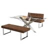Buy cheap 1.8 Meter Fixed Dining Table , Stainless Steel Dining Table Anti Slip Foot from wholesalers