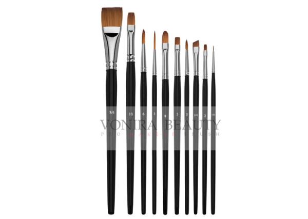 Watercolor Acrylic Paint Brushes Set 10 Synthetic Sable Artist Paint Brushes