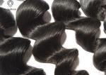 8a Loose Deep Wave Hair Bundles , Black Human Hair Weft Bundles No Knots