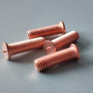 China M5x16 Arc Stud Welding Grade 4.8 Thread Bolts Mill Steel Copper Plated Studs on sale