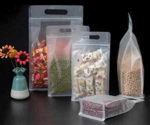 Wholesale Frost Self Sealing See Through Pouches Food Candy Stand Up ziplockk Pouches from china suppliers