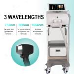 4500W Laser Hair Removal Equipments 800w Laser Hair Reduction Machine Three Wave