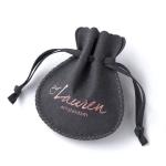 Microfiber Drawstring Jewelry Pouch With Pockets Silk Screening Printing
