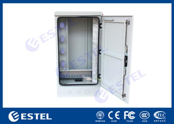 Outdoor Optical Cable Cross Connection Cabinet Cold Rolled Steel Wall / Floor