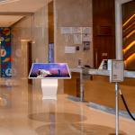 Indoor Advertising Display Screen LCD Touch Kiosk Floor Standing