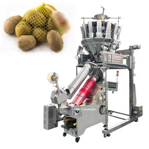 Wholesale Full Automatic Nylon Net Bag Packing Machine For Fresh Potatoes Walnut Net Bag Clipping Packing Machine from china suppliers