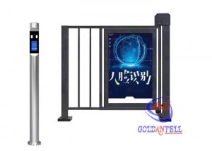 China Custom Half Height Turnstiles LCD Screen Outdoor Advertising Face Recognition Access Door For Parking Entrance on sale