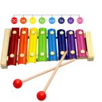 8 Notes Piano And Xylophone Toy With Wooden Frame