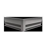 A240H Skirting Light, Aluminum+PC, SMD2835, Surface-mounted, 100-3000(L)x10(W