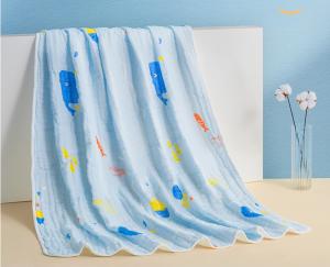 Wholesale Four Layer Printed Gauze Fabric 53 Inch Width Soft Baby Fabric from china suppliers