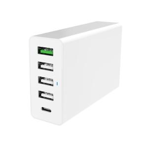 Wholesale 5 Ports USB C PD Chargers 60W QC3.0 For iPhone 11 Pro Xiaomi from china suppliers