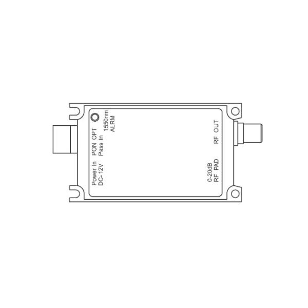 Indoor 12V Wdm Catv Optical Receiver Fiber FTTH With Inside Wdm Module
