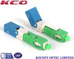 Single Mode Fiber Optic Fast Connector , Sc Optical Connector Field Installable