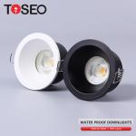 IP65 Black / White Bathroom Ceiling Spotlights AC 220 - 240V RoHS Approved