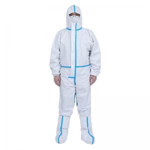 Wholesale Sterile Disposable Coverall Suit Anti Static Chemical Resistant With Hood from china suppliers