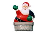 5m high outdoor giant funny inflatable Santa Claus for Christmas festival