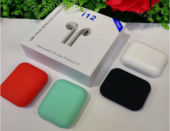 200-1000Hz In Ear Bluetooth Earphones , I12 True Sports Bluetooth Stereo Earbuds