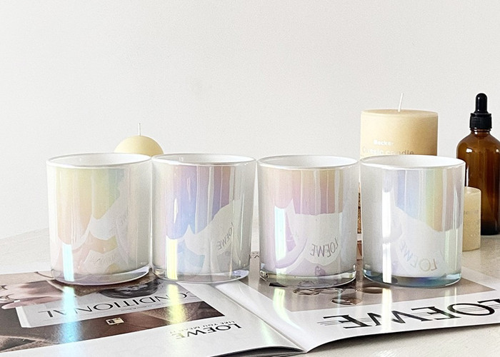 Colorful DIY Soy Wax Chakra Body Crystal Candle Aromatherapy BEESWAX COCONUT Palm Wax Yoga Glass Candle Holder Jar With Lid