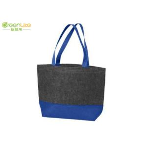 Blue Grey Felt Polyester Tote Personalised Felt Tote Bag SEDEX