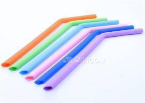 Wholesale Safe Bubble Tea Straws With Brush , Silicone Boba Straws No Rubber Taste from china suppliers