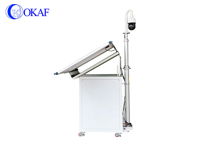 RS485 Control 3.5M Mobile Telescopic Antenna Pole 3.5m Height With Self Locking