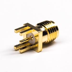 Wholesale 50Ω Gold Plating SMA RF Coaxial Connector Dip Type Coaxial Pcb Connector from china suppliers