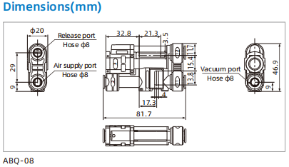 ABQ Series Vacuum Generator with Fast Blow-off