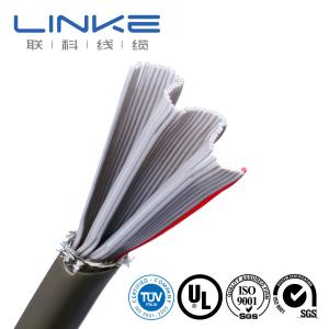Wholesale 50 Cores Shield Flat Industrial Control Cable with PVC Insulation TPU Sheath from china suppliers