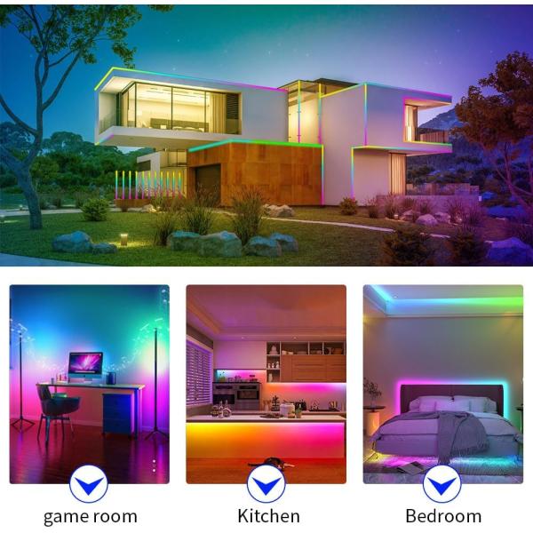 0.15kg 840leds 12mm wide RGBCCT DC24V COB led strip light for decorative purposes 3