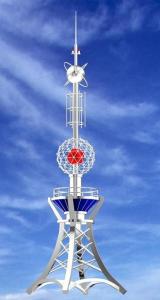 Wholesale Decorative Conventional Lightning Arrester , ESE Lightning Rod Tower from china suppliers