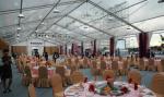 PVC Roof Cover Transparent Marquee Tent , Business Use Clear Top Marquee Inside