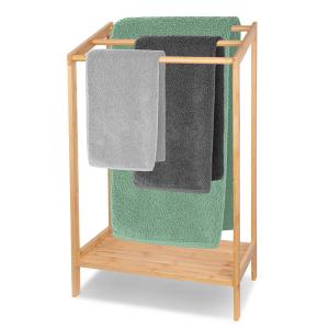 Wholesale Customized Color 3 Tier Freestanding Bamboo Towel Holder for Bathroom from china suppliers